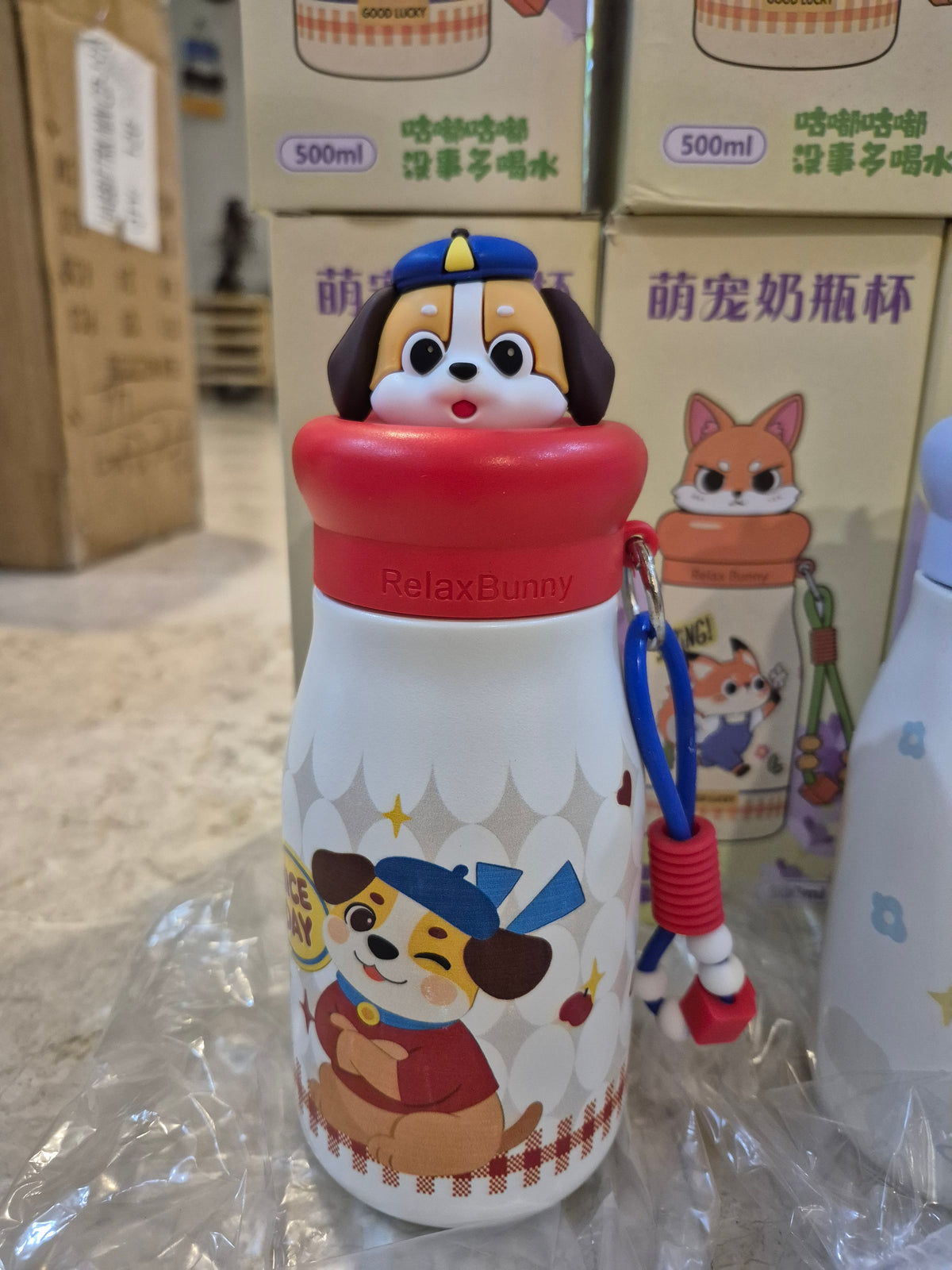 Cute Animal Character Water Bottle
