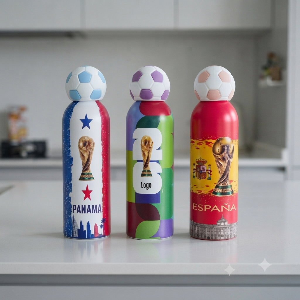 Football Theme Sports Water Bottle