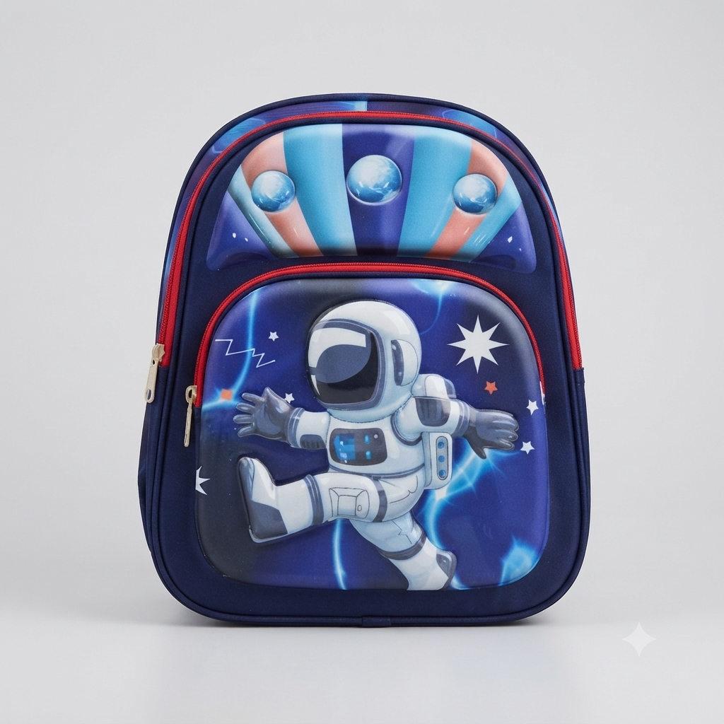 3D Space Astronaut Molded Hard-Shell Backpack