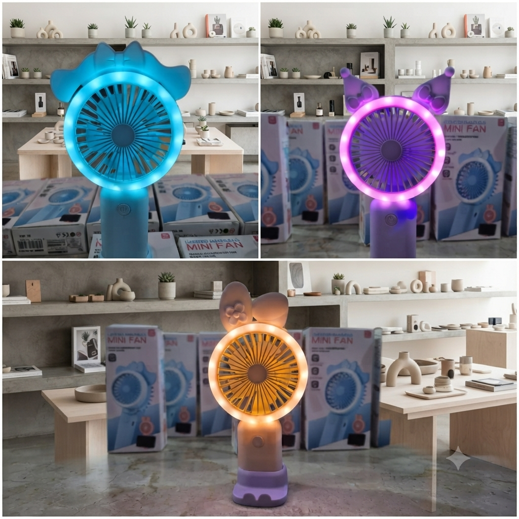 LED Mini Handheld Fan