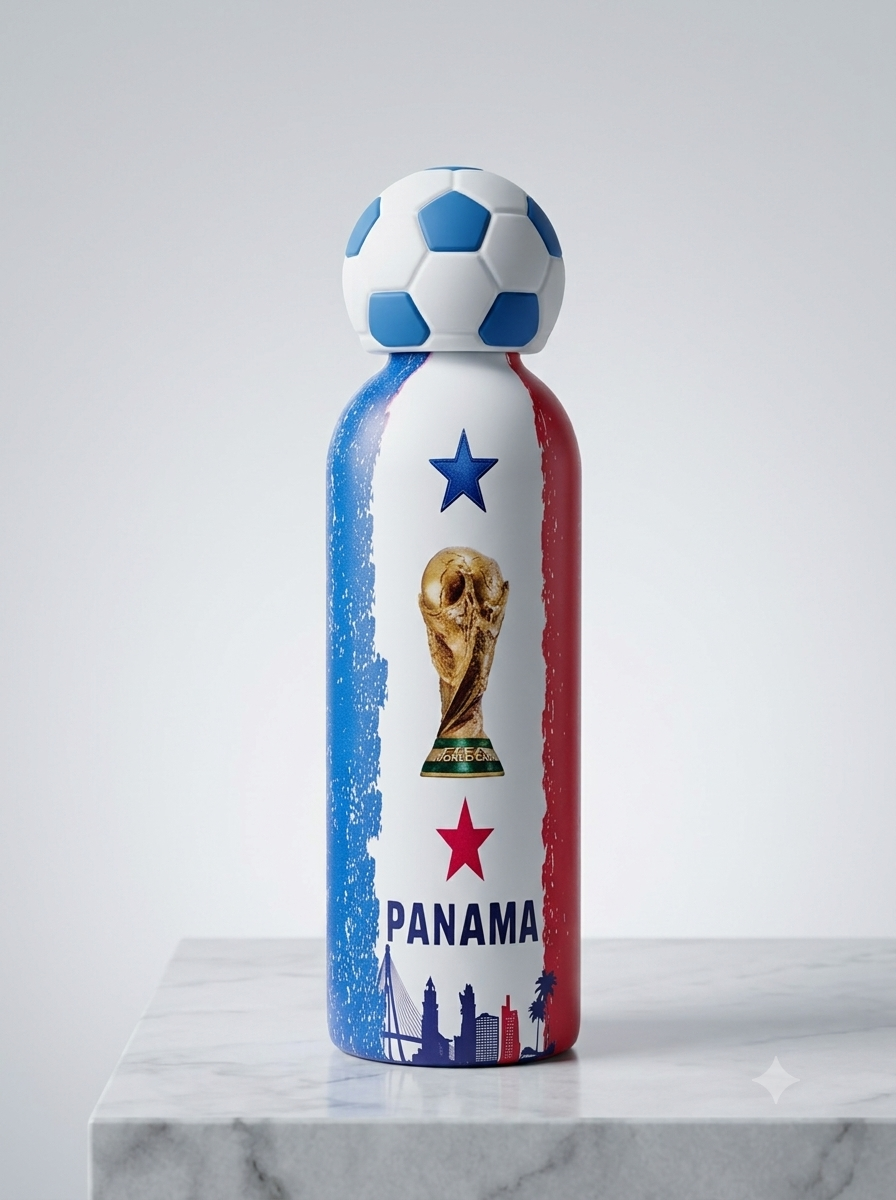 Football Theme Sports Water Bottle
