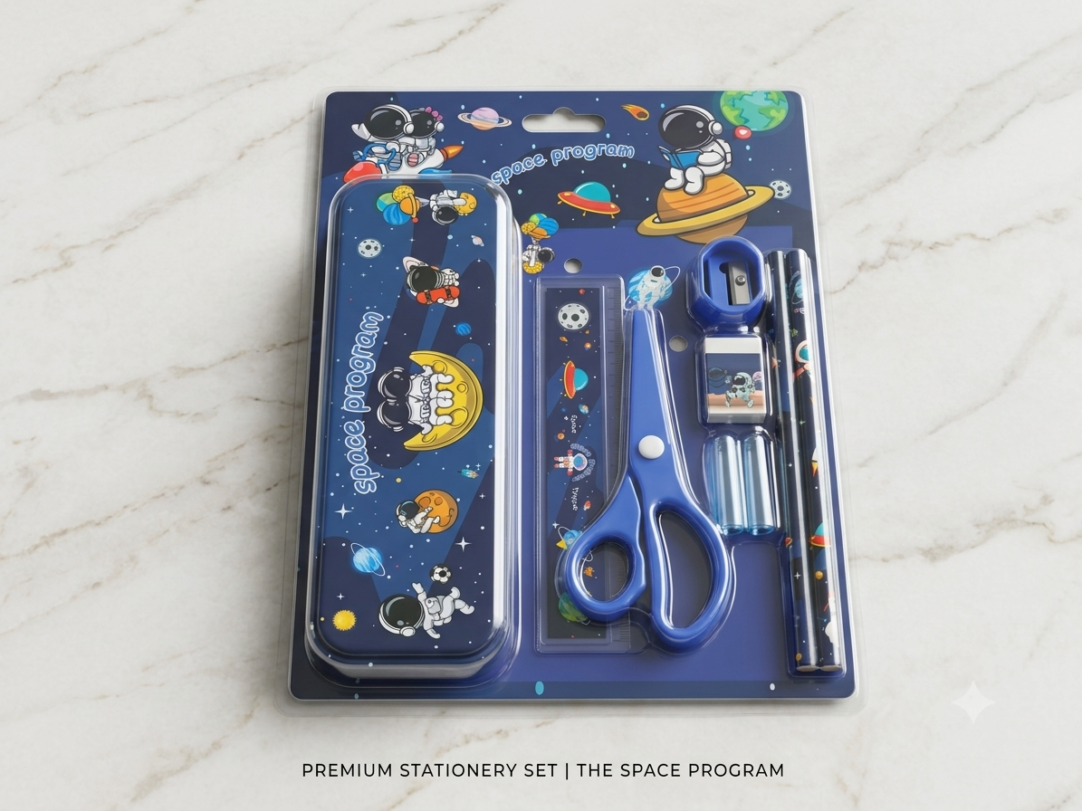 Premium Space Program Stationery & School Supply Gift Set